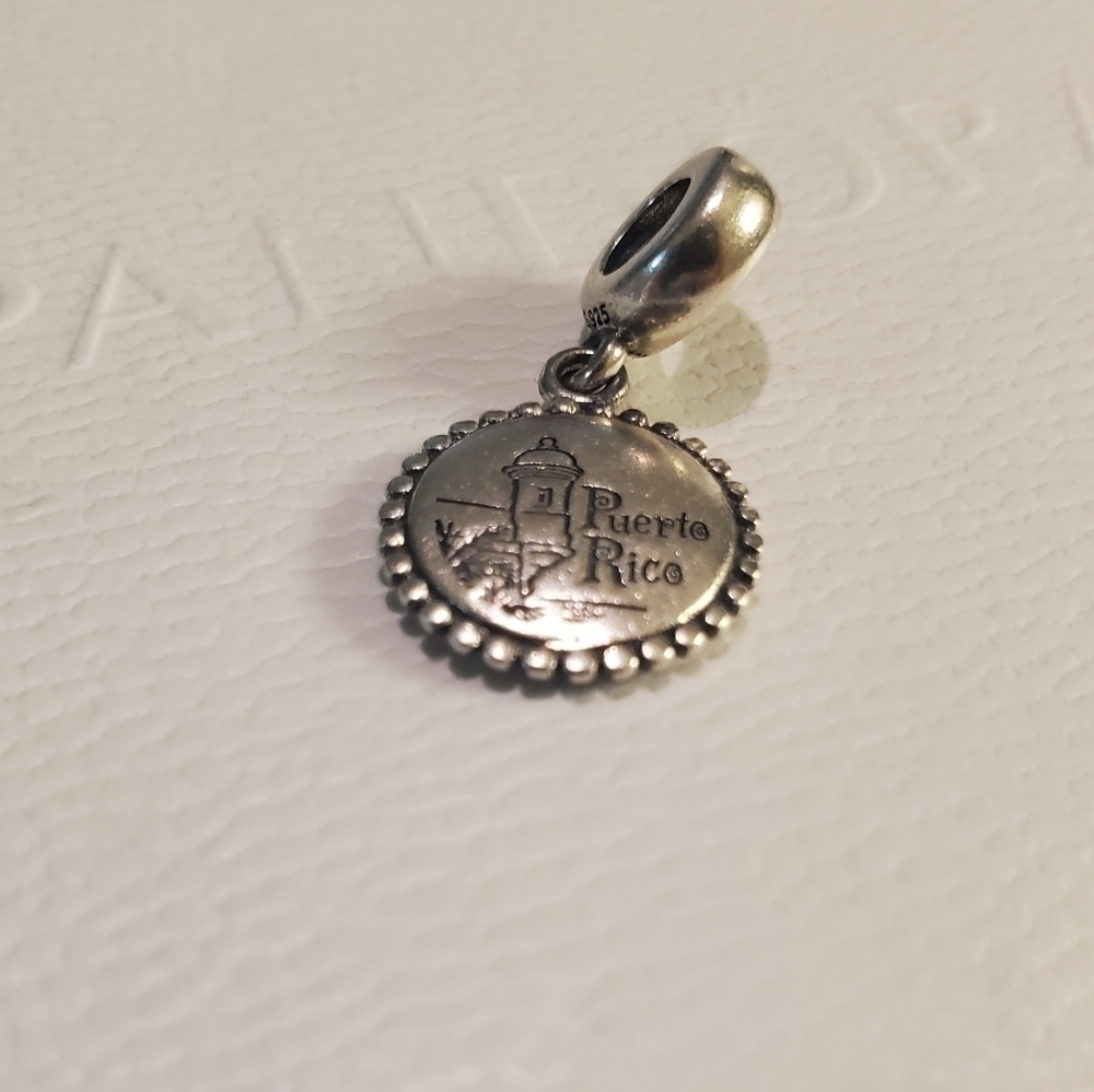 PANDORA Puerto Rico Travel Dangle Charm - Picture 7 of 8